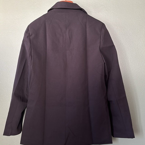 New women’s black Sz M double breasted casual business blazer top - Picture 8 of 9